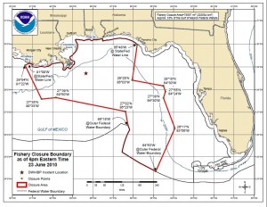 Federal gulf waters closed to fishing due to potentially hazardous conditions