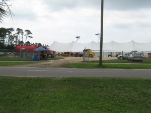 The playground of Dauphin Island School, June 9, 2010