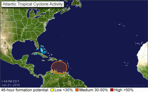 Tropical outlook by National Hurricane Center