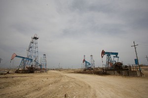 An oil field in Azerbaijan